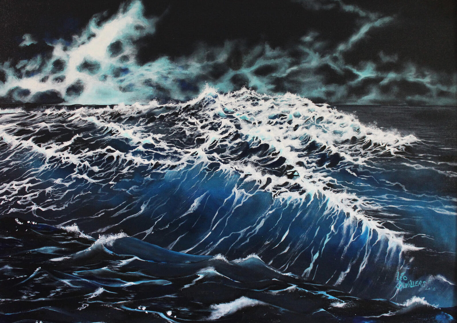 "Rising", 36" x 26". Acrylic on canvas. $1500