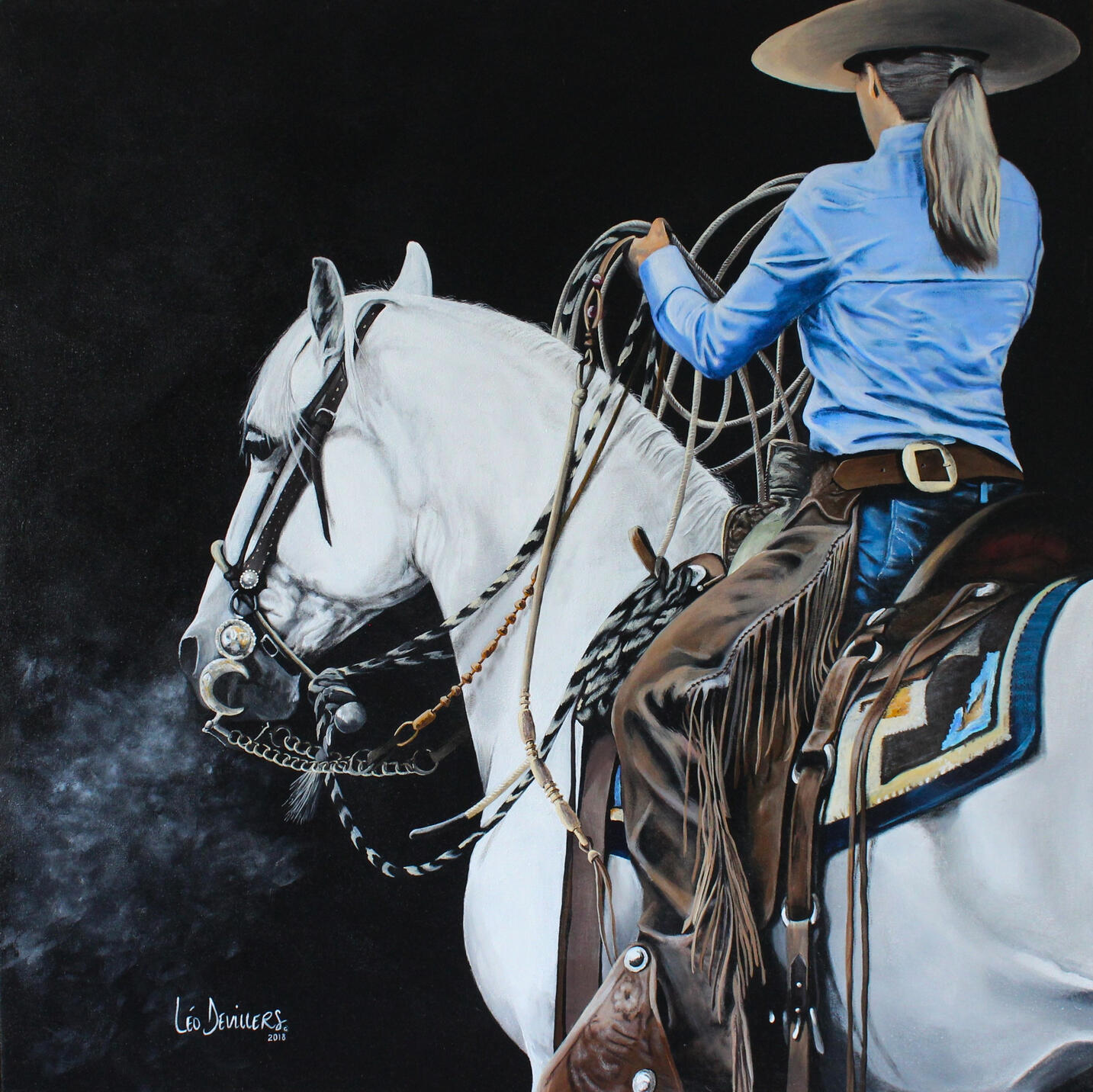 "Bella", 36" x 36". Acrylic on canvas. $3000