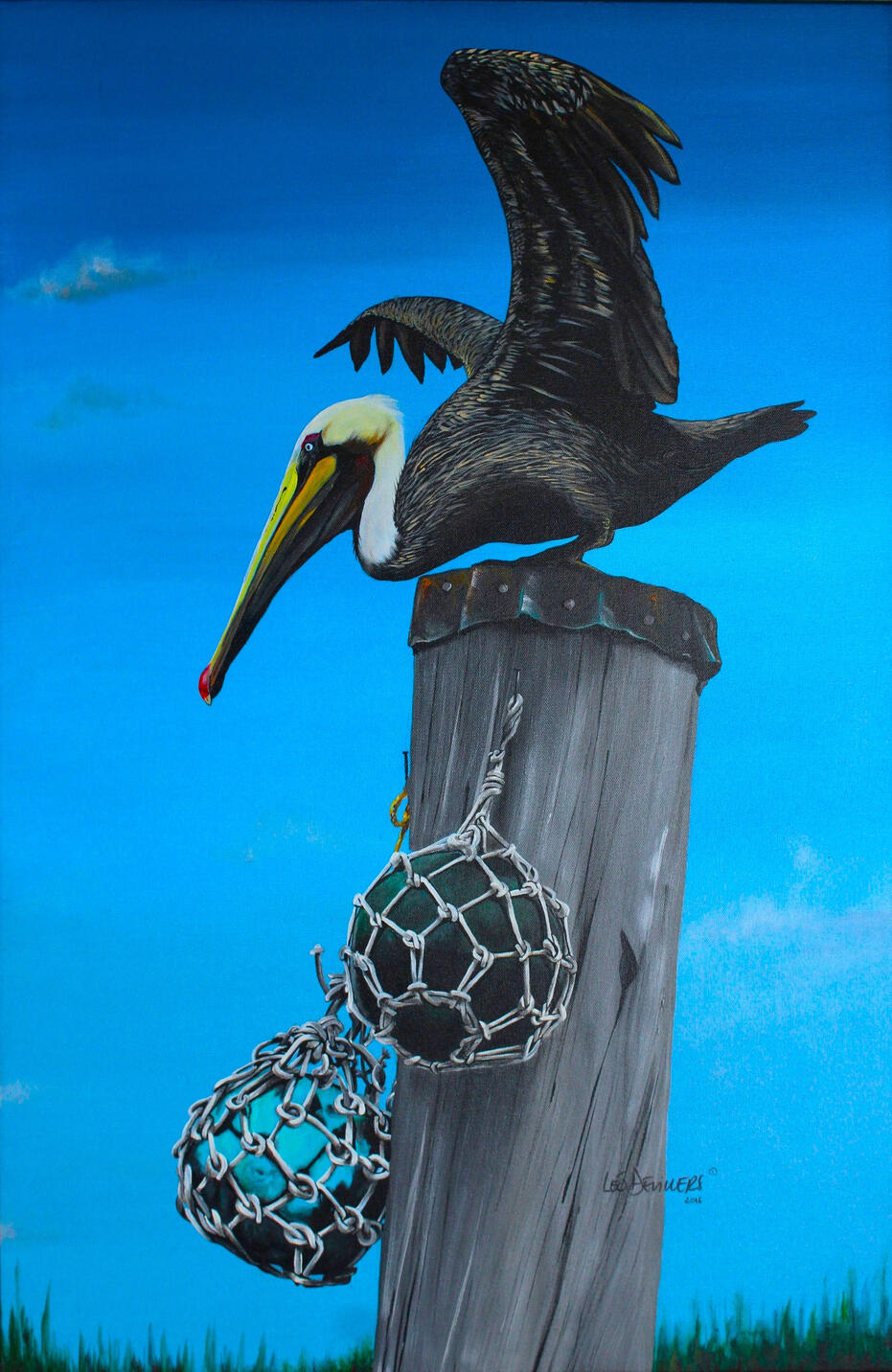 "Ready for Take-off", 24" x 36". Acrylic on canvas. $2000